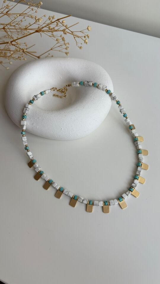 Ethnic blue özel seri kolye