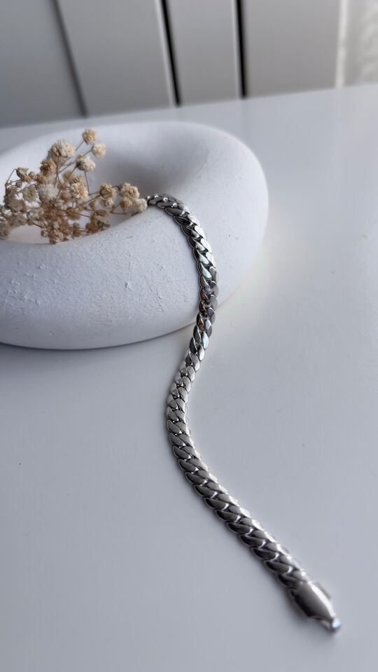 Claspix Silver Bileklik