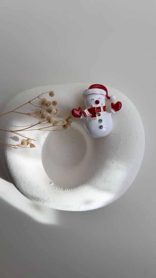 Snowman broş