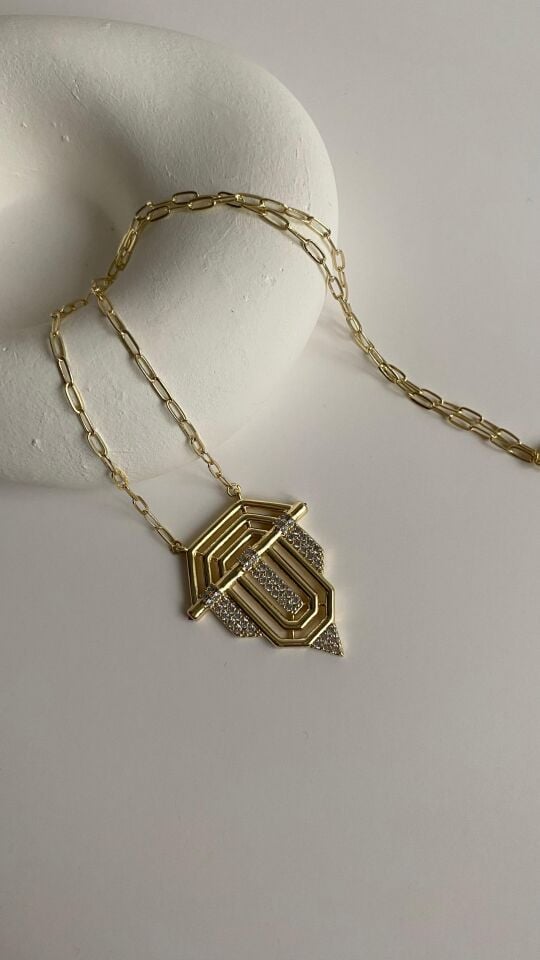 Gold serenay kolye