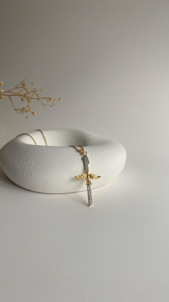 Elif  anka kuşu kolye