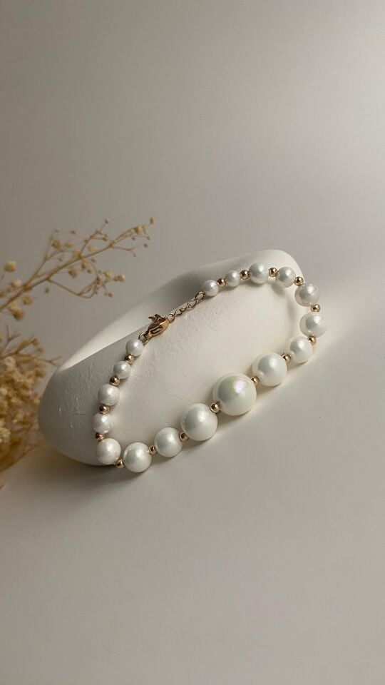 Sedefli inci bileklik