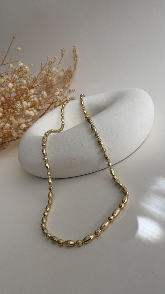 14 K disco top kolye