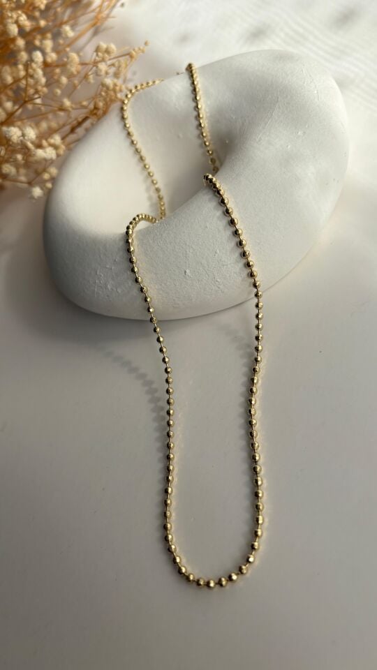 14 K dorika zincir kolye