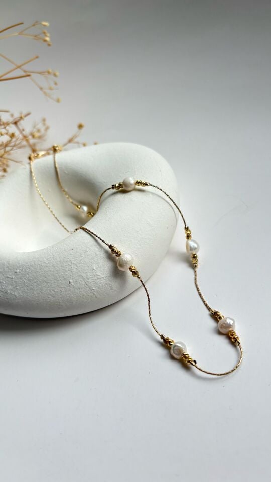 Pearl grains kolye