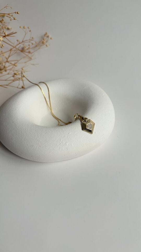 14 k Gold Ecliptica kolye