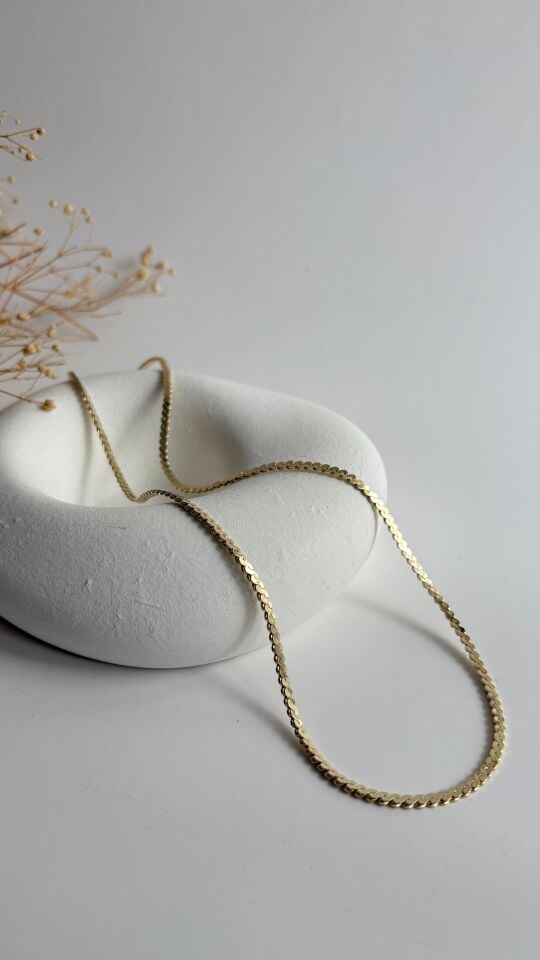 14 K sarmal kolye