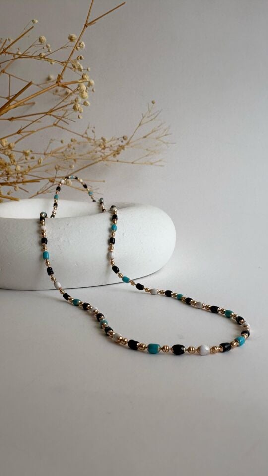 Blue Black Kolye