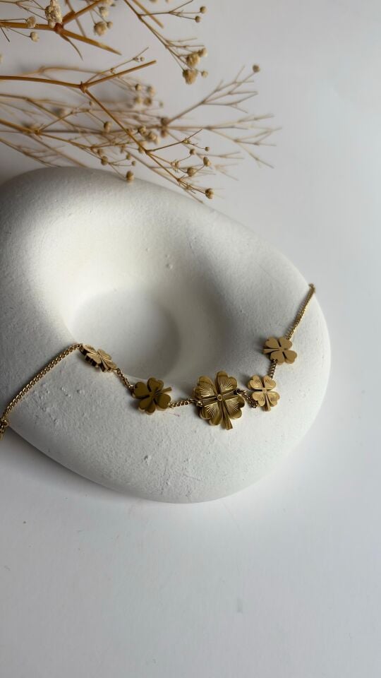 Yonca gold bileklik
